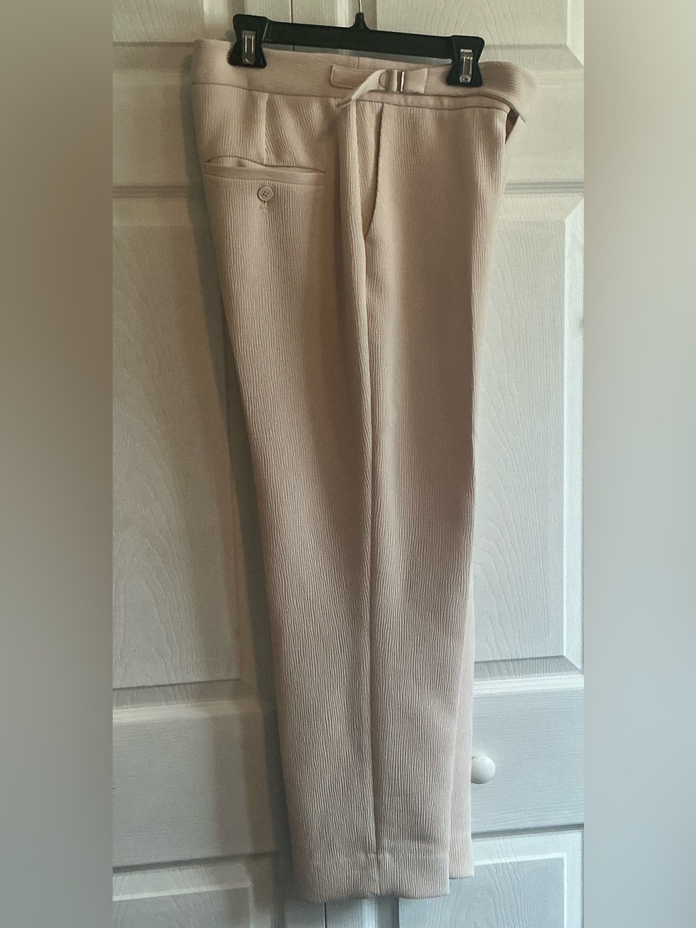 Club Monaco Ankle Pant Soft Pink Textured High-Rise – Size 4 - Picture 4 of 10